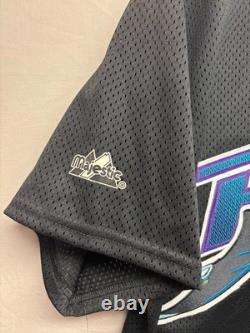 Tampa Bay Devil Rays Majestic MLB Jersey Mens Black Short Sleeve NWT Vintage New
