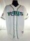 Tampa Bay Devil Rays Vintage Authentic Russell Home Jersey With 2008 W. S. Patch