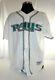 Tampa Bay Devil Rays Vintage Authentic Russell Home Jersey With 2008 W. S. Patch B