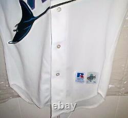 Tampa Bay Devil Rays Vtg 1998 Russell Authentic Diamond Home Jersey Sz 40 Nwt
