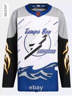 Tampa Bay Lighting Authentic Reverse Retro Jersey Size 54 XL