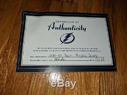 Tampa Bay Lightning 2017-18 Team Signed Rbk Jersey Coa