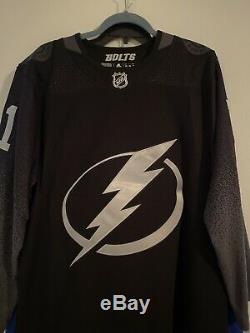 Tampa Bay Lightning 2019-20 Alternate Adidas Anthony Cirelli Jersey Size 46