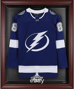 Tampa Bay Lightning 2020 Stanley Cup Champs Mahogany Frmd Jersey Display Case