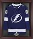 Tampa Bay Lightning 2021 Stanley Cup Champions Mahogany Frmd Jersey Display Case