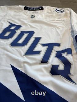 Tampa Bay Lightning 2022 Stadium Series Team Issued Made in Canada Jersey Sz 56