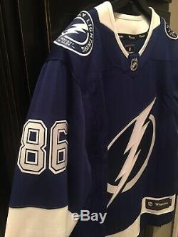 Tampa Bay Lightning #86 Nikita Kucherov NHL Hockey Jersey Size Large