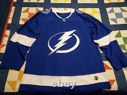 Tampa Bay Lightning Adidas Authentic Home Jersey Size 54