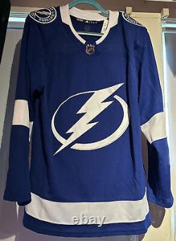 Tampa Bay Lightning Adidas Authentic Home Jersey Size 54 (XL)