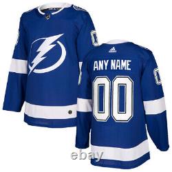 Tampa Bay Lightning Adidas Home NHL Hockey Jersey Any Name and Number Size 56