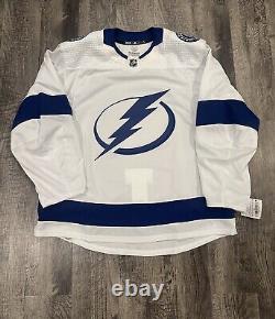 Tampa Bay Lightning Adidas MiC Primegreen Away Jersey Size 56 With 2021 SC Patch