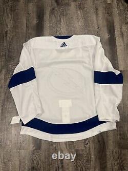 Tampa Bay Lightning Adidas MiC Primegreen Away Jersey Size 56 With 2021 SC Patch