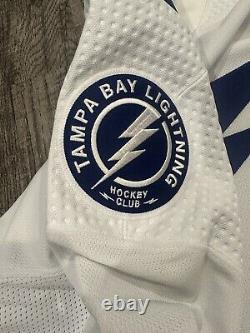 Tampa Bay Lightning Adidas MiC Primegreen Away Jersey Size 56 With 2021 SC Patch