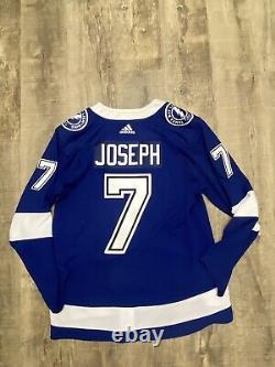 Tampa Bay Lightning Adidas NHL Hockey Jersey Size 54 Joseph 7 Autographed