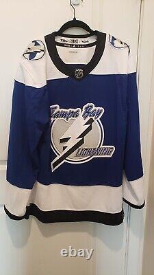 Tampa Bay Lightning Adidas Reverse Retro 1.0 Jersey Size 50