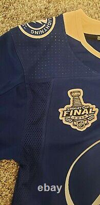 Tampa Bay Lightning Authentic Adidas Jersey Stanley Cup sz 44