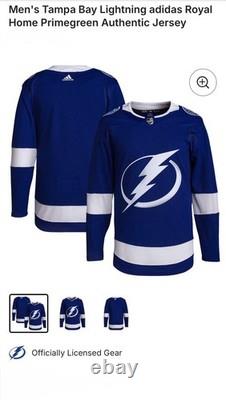 Tampa Bay Lightning Authentic Adidas Licensed NHL Jersey Men's 50 New w Tags