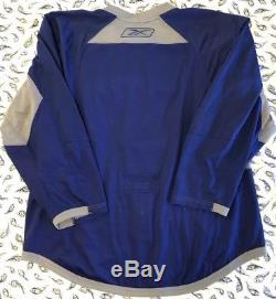 Tampa Bay Lightning Authentic Blue Reebok Edge Practice Hockey Jersey Size 56