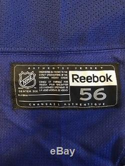 Tampa Bay Lightning Authentic Blue Reebok Edge Practice Hockey Jersey Size 56