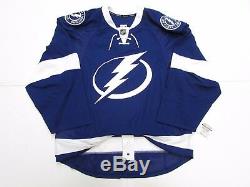 Tampa Bay Lightning Authentic Home Team Issued Reebok Edge 2.0 7287 Jersey Sz 54