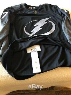 Tampa Bay Lightning Authentic NEW Black Alternate Jersey Size 54