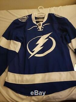 Tampa Bay Lightning Authentic Reebok Jersey Blank Brand New with Tags Size 46