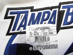 Tampa Bay Lightning Away Authentic Reebok Edge 2.0 7287 Jersey Goalie Cut 58