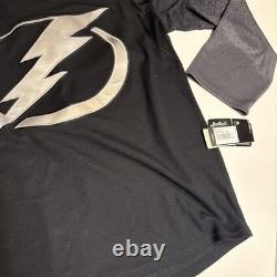 Tampa Bay Lightning Black Alt Alternative Jersey Size 50 Brand New Adidas
