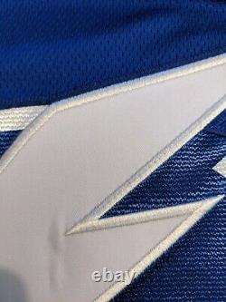 Tampa Bay Lightning Blue White Hockey Jersey Mens 2XL NHL Fanatics NWOT
