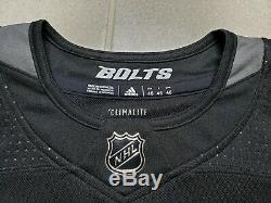 Tampa Bay Lightning Bolts Alternate Black NHL Adidas Jersey Kucherov 46 Small