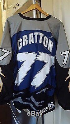 Tampa Bay Lightning Chris Gratton Authentic Storm Jersey XL