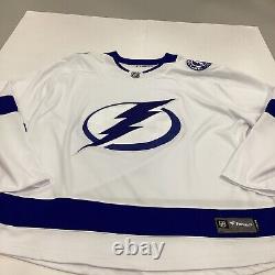 Tampa Bay Lightning Fanatics Breakaway Blank White Jersey 3XL New Without Tags