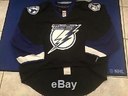 Tampa Bay Lightning Goalie Cut 58g Black Jersey Brand New W Tags Very Big Size