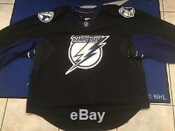 Tampa Bay Lightning Goalie Cut 58g Black Jersey Brand New W Tags Very Big Size