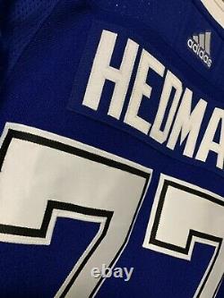 Tampa Bay Lightning Hedman Authentic pro Adidas 54 jersey BNWT