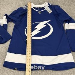 Tampa Bay Lightning Jersey Mens 50 Blue Adidas Home Fight Strap NHL NEW $249.99