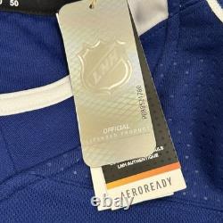 Tampa Bay Lightning Jersey Mens 50 Blue Adidas Home Fight Strap NHL NEW $249.99