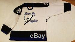 Tampa Bay Lightning Jersey Mens 58 chest white reebok New with tags Authentic