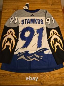 Tampa Bay Lightning Jersey STAMKOS Reverse Retro Size 56 New with Tags