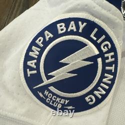 Tampa Bay Lightning Jersey XL 56 Mens Fight Strap Adidas White NWT