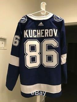 Tampa Bay Lightning Kucherov Authentic pro Adidas 54 jersey