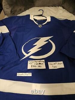 Tampa Bay Lightning Made In Canda Jersey Size 60 Adidas Nwt