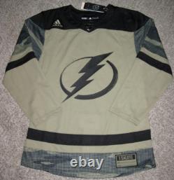 Tampa Bay Lightning Military Appreciation Adidas Authentic Practice Jersey
