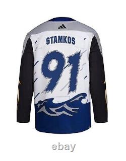 Tampa Bay Lightning NHL Steven Stamkos Reverse Retro Adidas Jersey Size 54 L XL