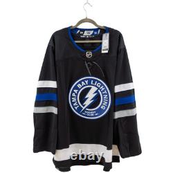 Tampa Bay Lightning Official Adidas Primegreen Black Alternate Third Jersey 60