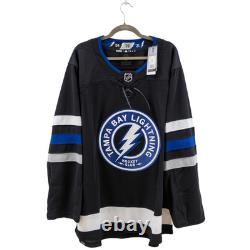 Tampa Bay Lightning Official Adidas Primegreen Black Alternate Third Jersey 60