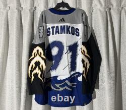 Tampa Bay Lightning Reverse Retro 2.0 Adidas Authentic Hockey Jersey Size 50 NWT
