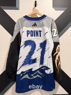 Tampa Bay Lightning Reverse Retro 2.0 Storm Jersey Adidas Authentic size 52