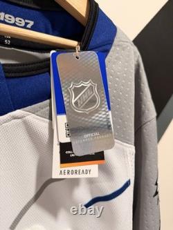 Tampa Bay Lightning Reverse Retro 2.0 Storm Jersey Adidas Authentic size 52