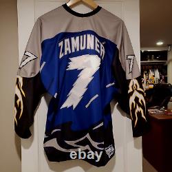 Tampa Bay Lightning Rob Zamuner Kitted Jersey sz XXL